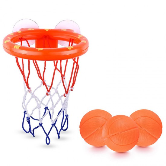 Baby Bath Toy Toddler Boy Water Toys Bathroom Bathtub Shooting Basketball Hoop with 3 Balls Kids Outdoor Play