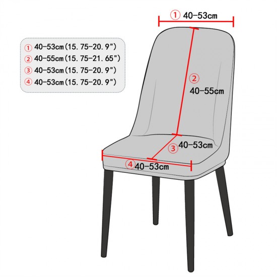 Jacquard Dining Chair Covers Solid Color Soft Stretch Chair Slipcovers Home Kitchen Wedding Banquet Hotel Restaurant