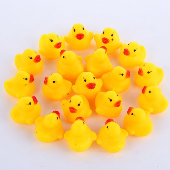 Baby Bath Toys Swimming Pool Bathing Ducks Water Game Float Squeaky Sound Rubber Ducks Toys for Children Gifts