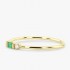 Fashion Jewelry Delicate Emerald Zircon Ring For Woman Charm Jewelry Gift Daily Party Accessories