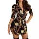 Women's Butterfly Dress Printing Gold Chain Half Sleeve Sexy Style Mini Dress Temperament Daily Party Outfits